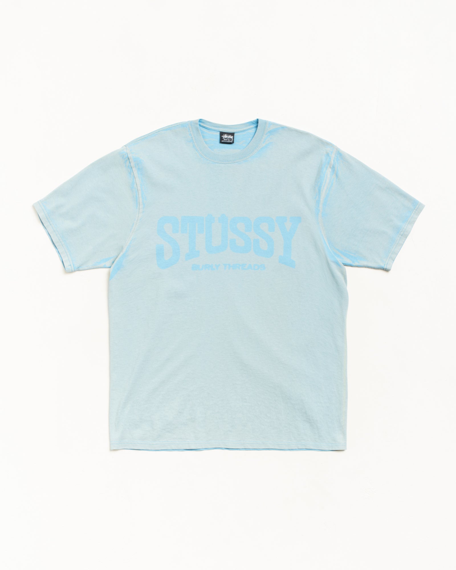 Burly Tee Mens Short Sleeve In Sky Blue