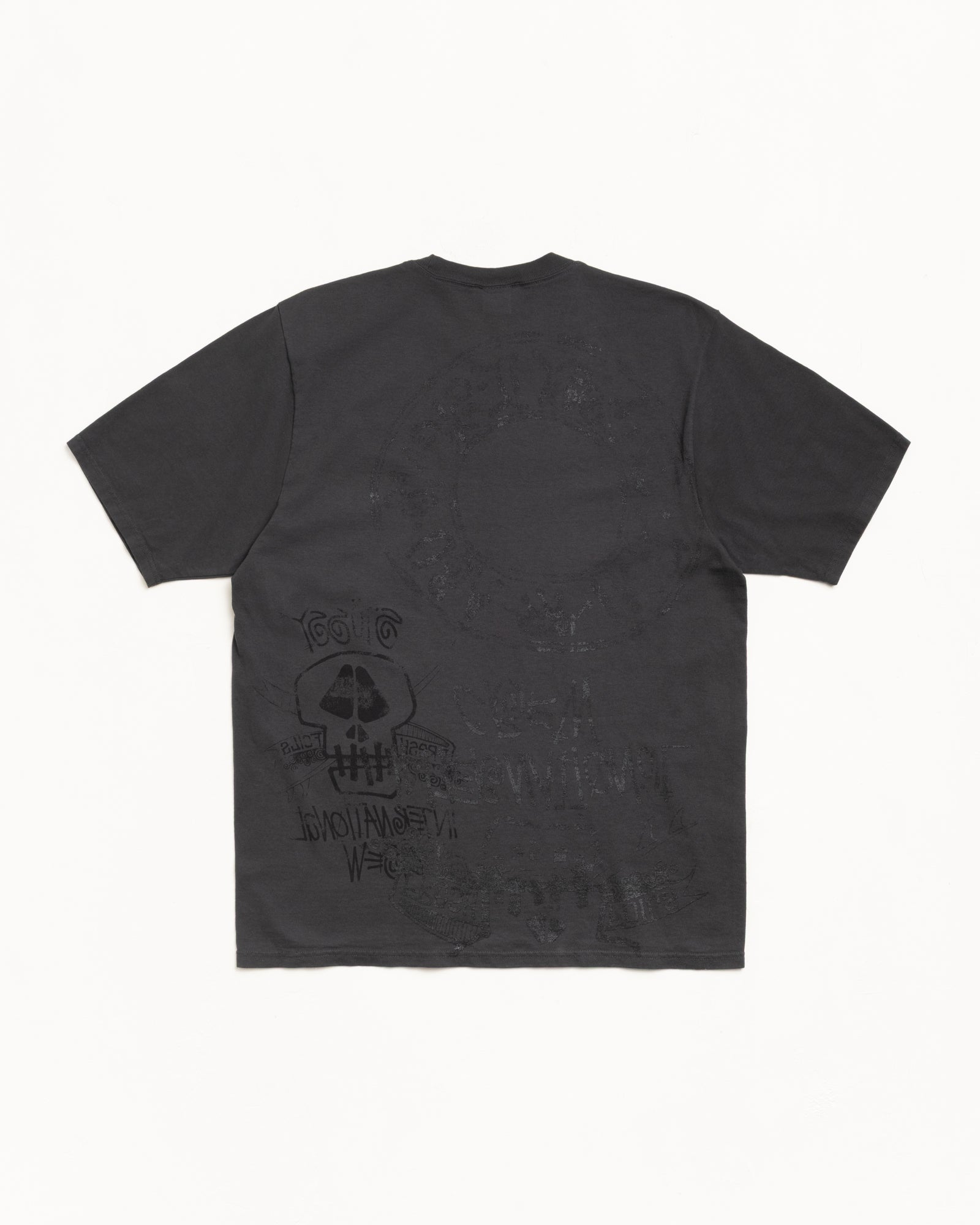 Skulls Tee Pigment Dyed – Faded Black | Tees | Stüssy