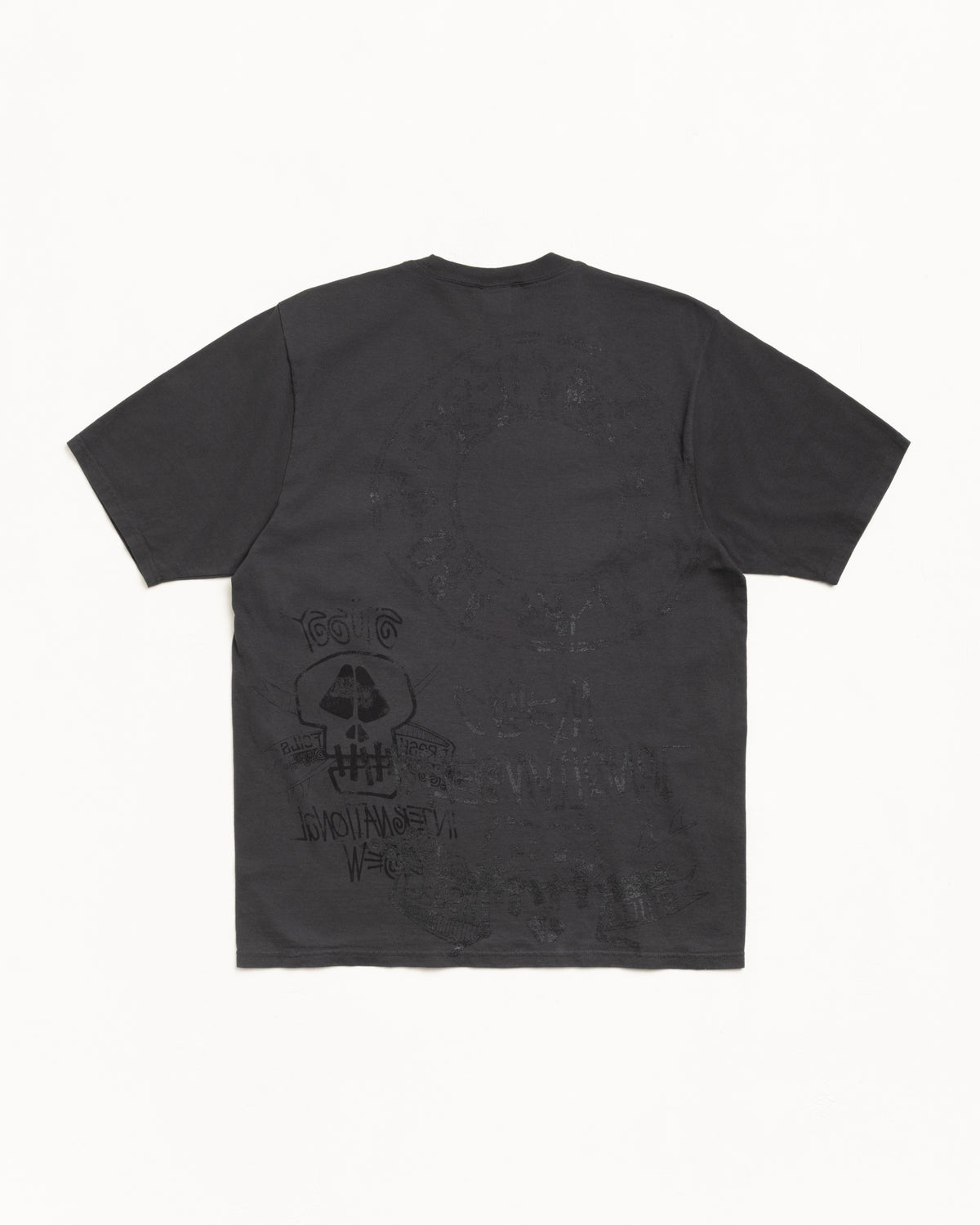 Skulls Tee Pigment Dyed – Faded Black | Tees | Stüssy
