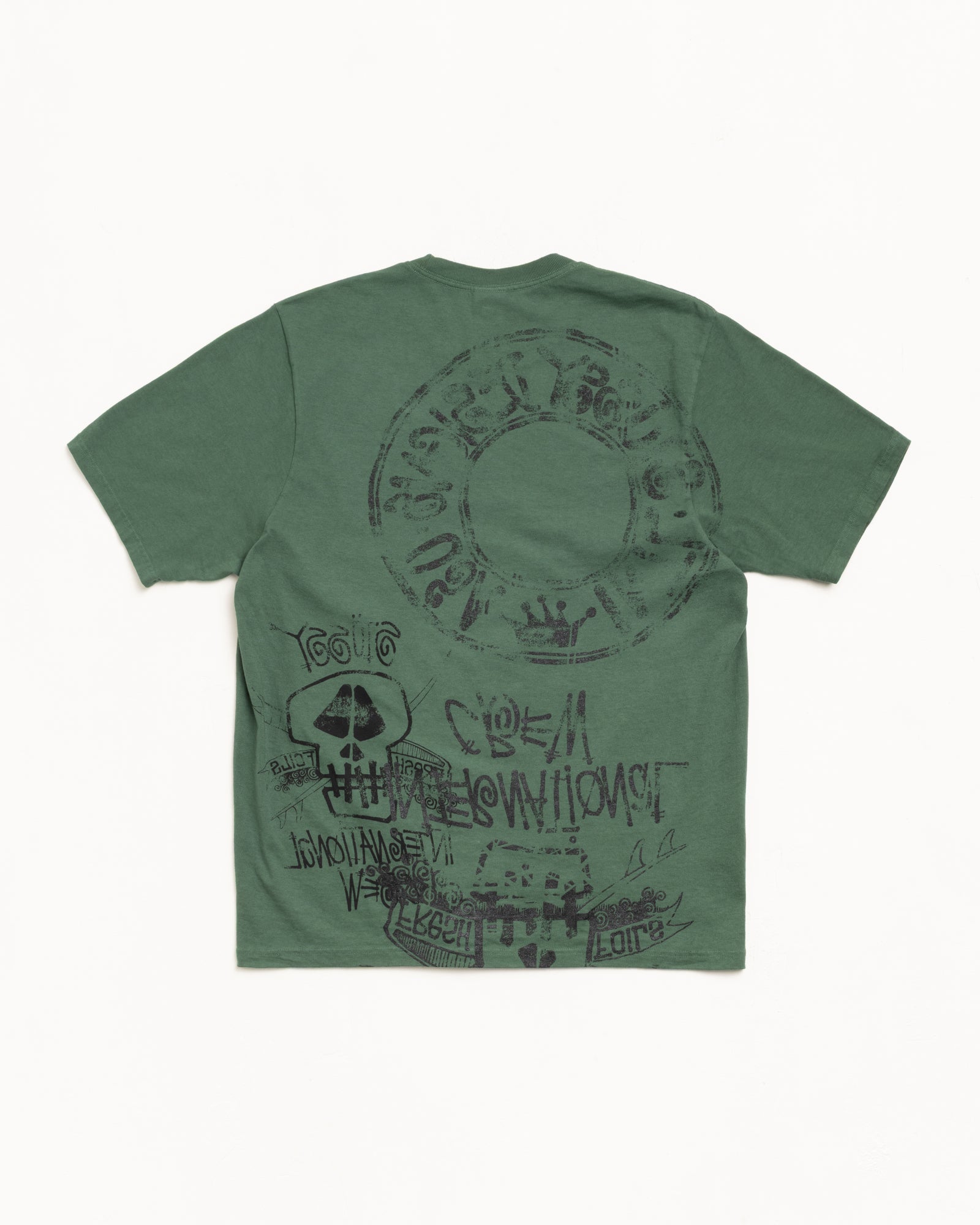Skulls Pig. Dyed Tee Mens Short Sleeve In Pine