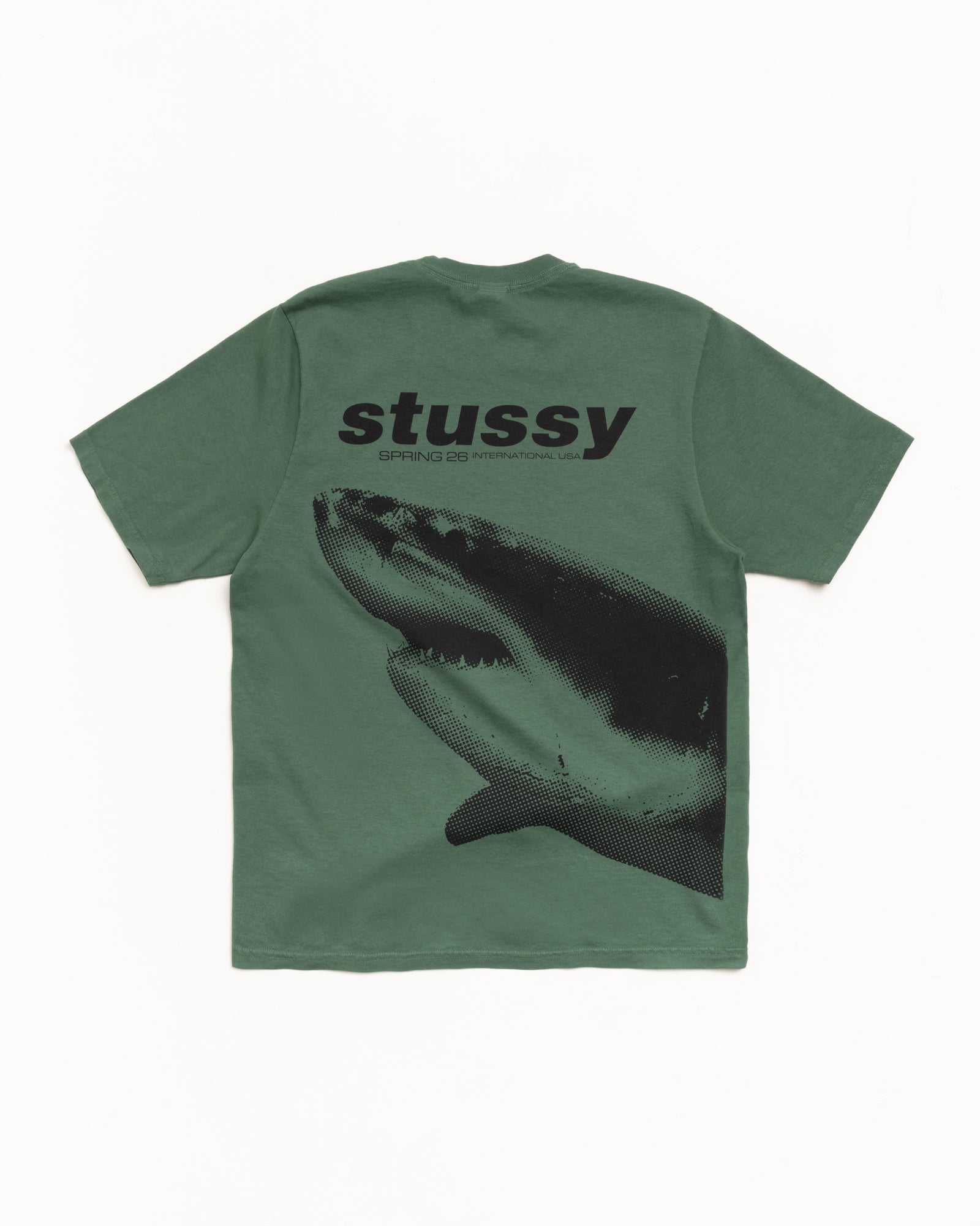 Shark Tee Pigment Dyed – Pine | Tees | Stüssy
