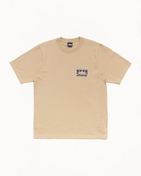 Box Crown Tee Mens Short Sleeve In Khaki