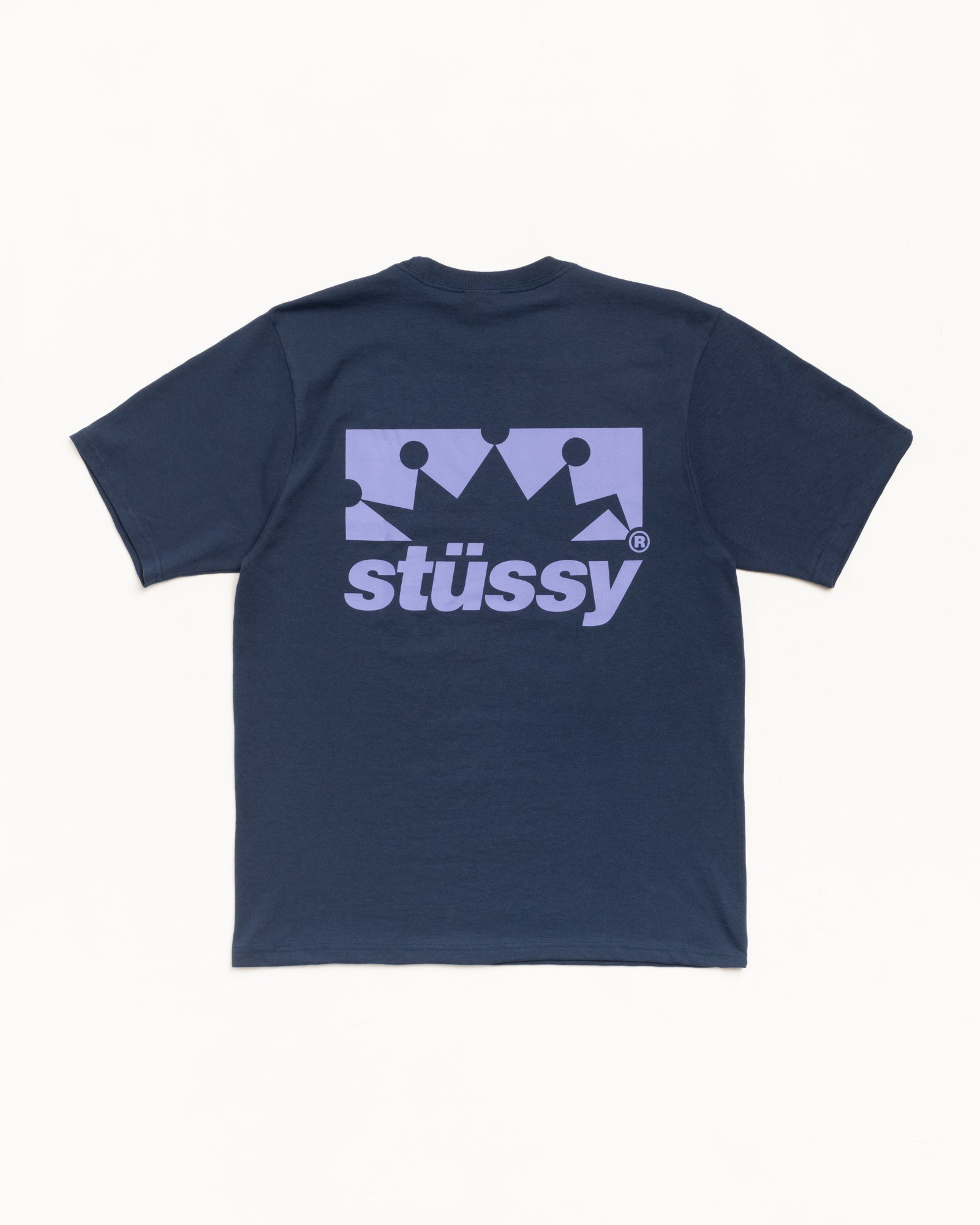 old Stussy ネイビー Tシャツ バックプリント クラウン Box Crown Tee – Navy | Tees | Stüssy