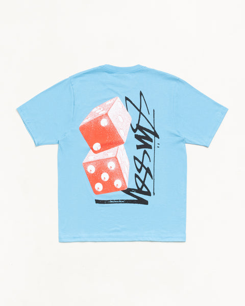 Tall Dice Tee Mens Short Sleeve In Sky Blue