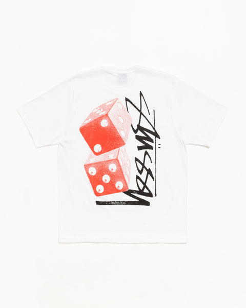 Tall Dice Tee Mens Short Sleeve In White