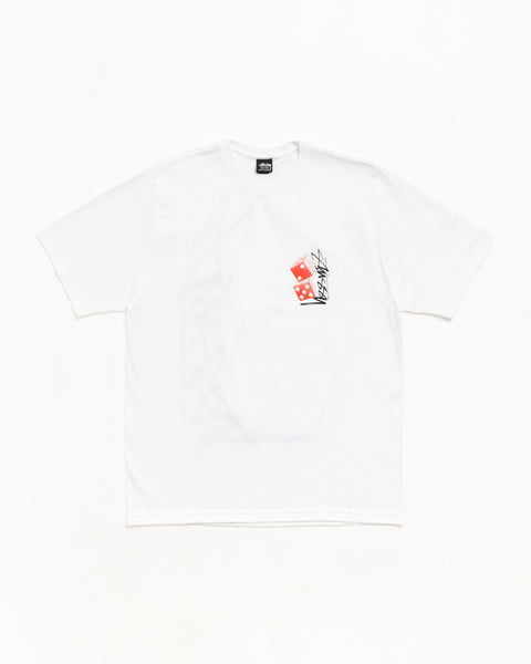 Tall Dice Tee Mens Short Sleeve In White
