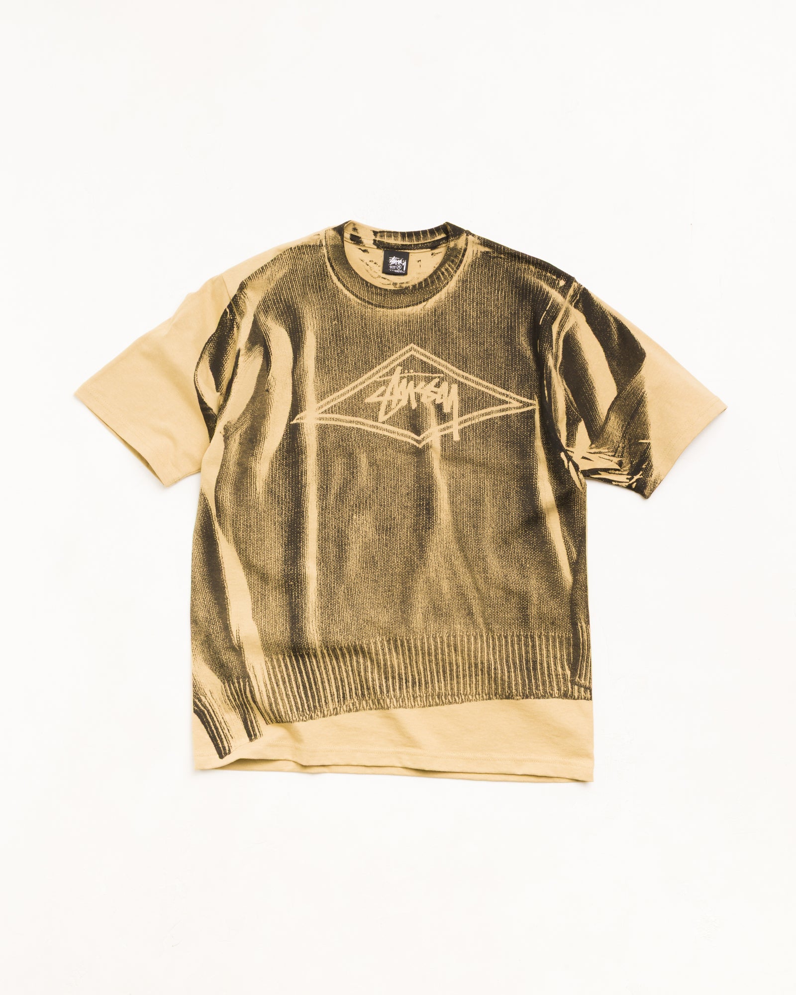 Sweater Tee Unisex Short Sleeve In Khaki