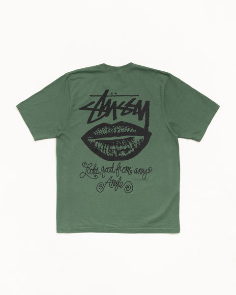 Any Angle Pig. Dyed Tee Mens Short Sleeve In Pine