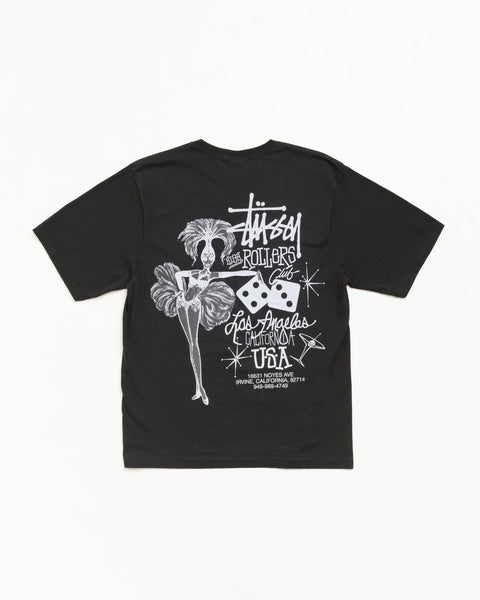 High Rollers Pig. Dyed Tee Unisex Short Sleeve In Faded Black