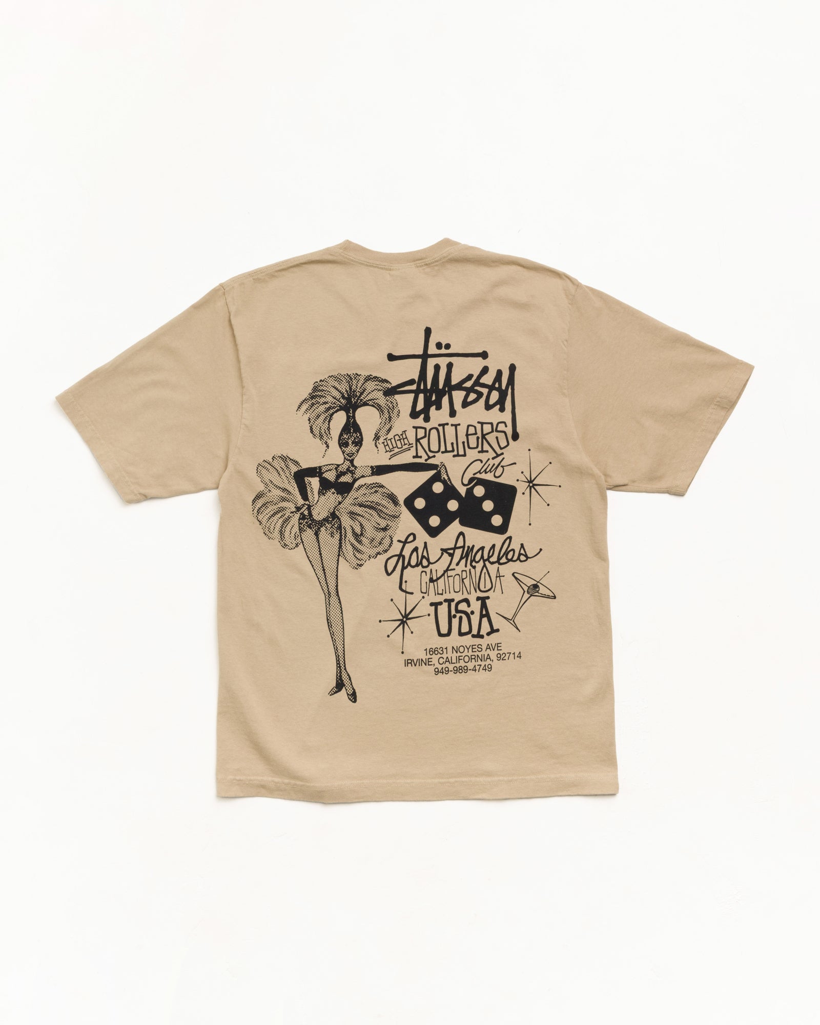 High Rollers Tee – Rock | T-Shirts | Stüssy