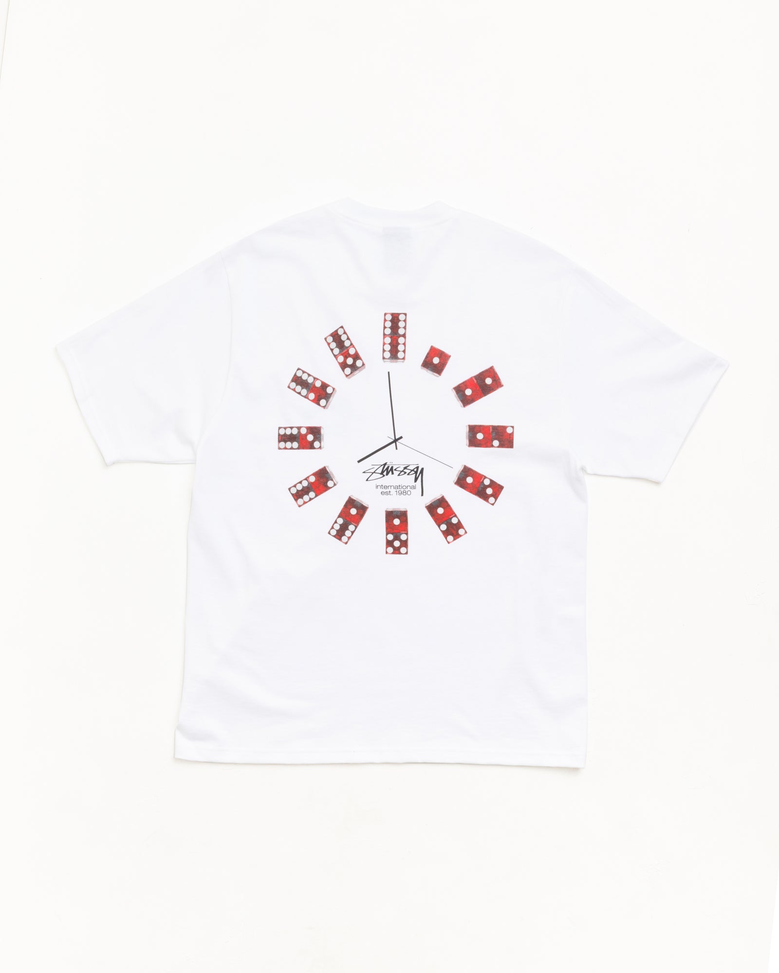 Dice Clock Tee - White | Tees | Stüssy