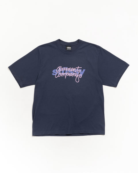 Garment Co. Pig. Dyed Tee Unisex Short Sleeve In Midnight