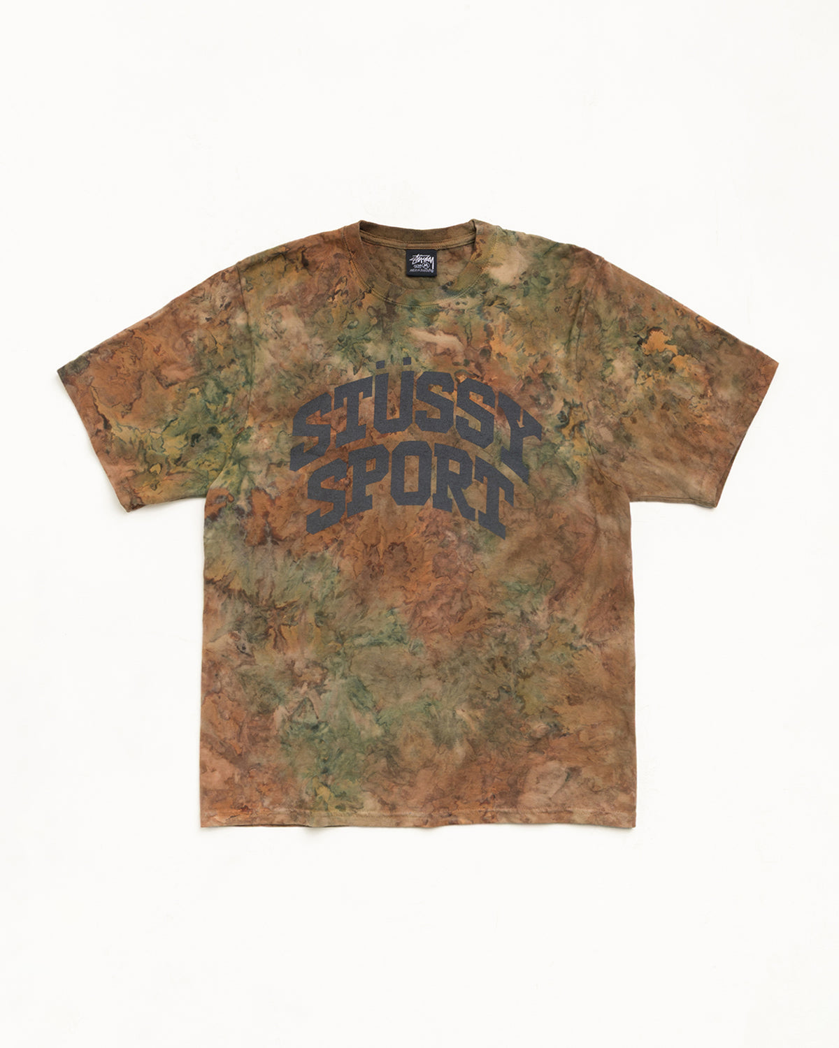 Camo Block Sport Tee Unisex Short Sleeve In Brown Camo