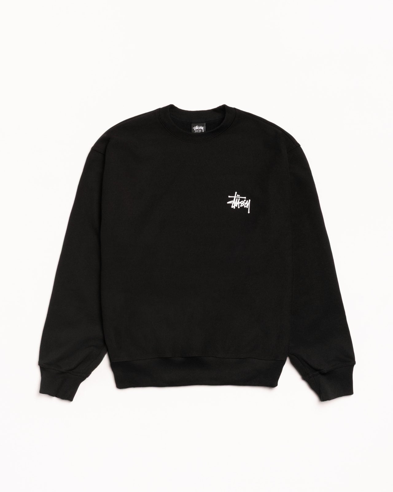 Stussy Men's Cotton Blend Sweatshirt Black