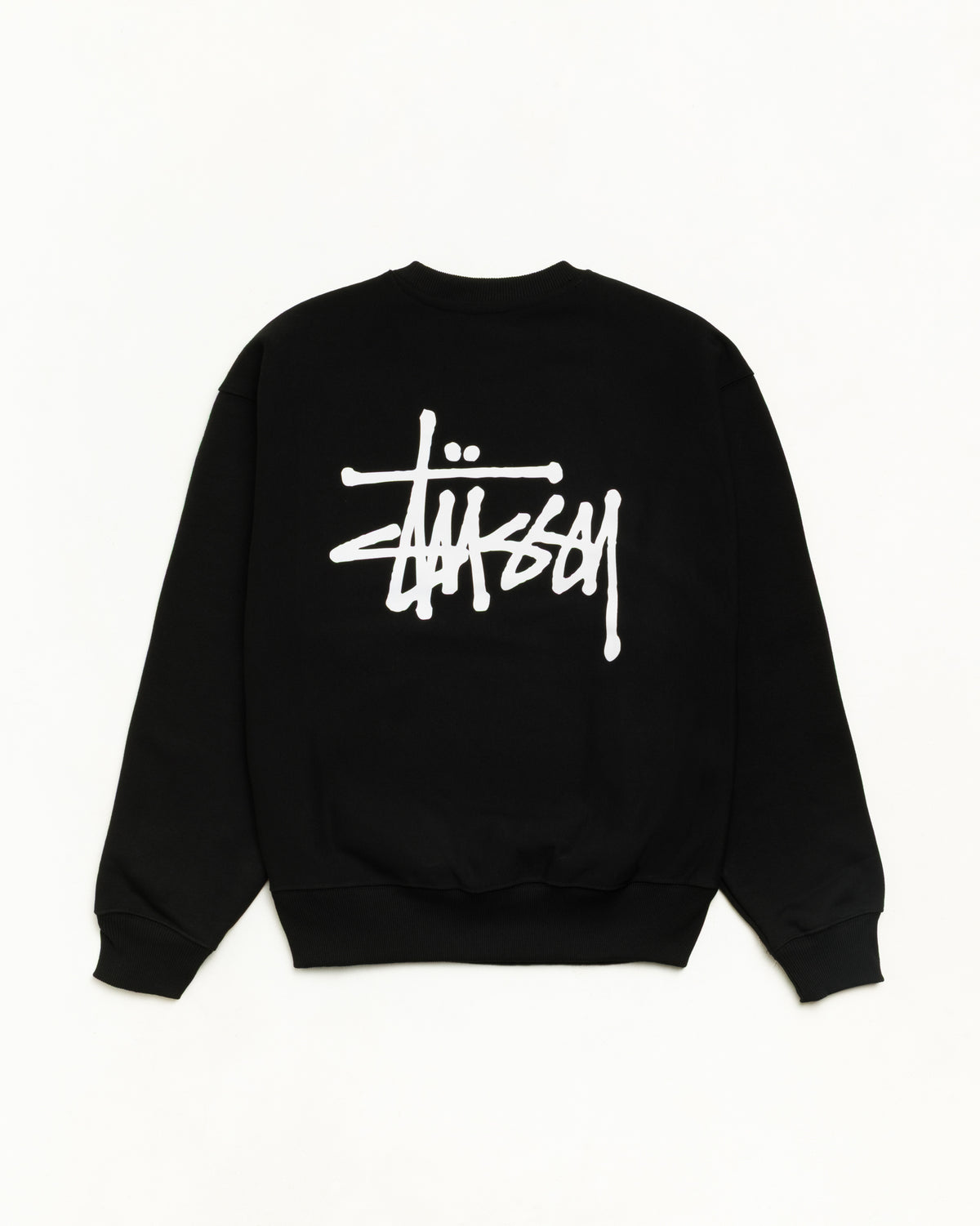 Basic Stüssy Crew - Black | Crew Sweats | Stüssy