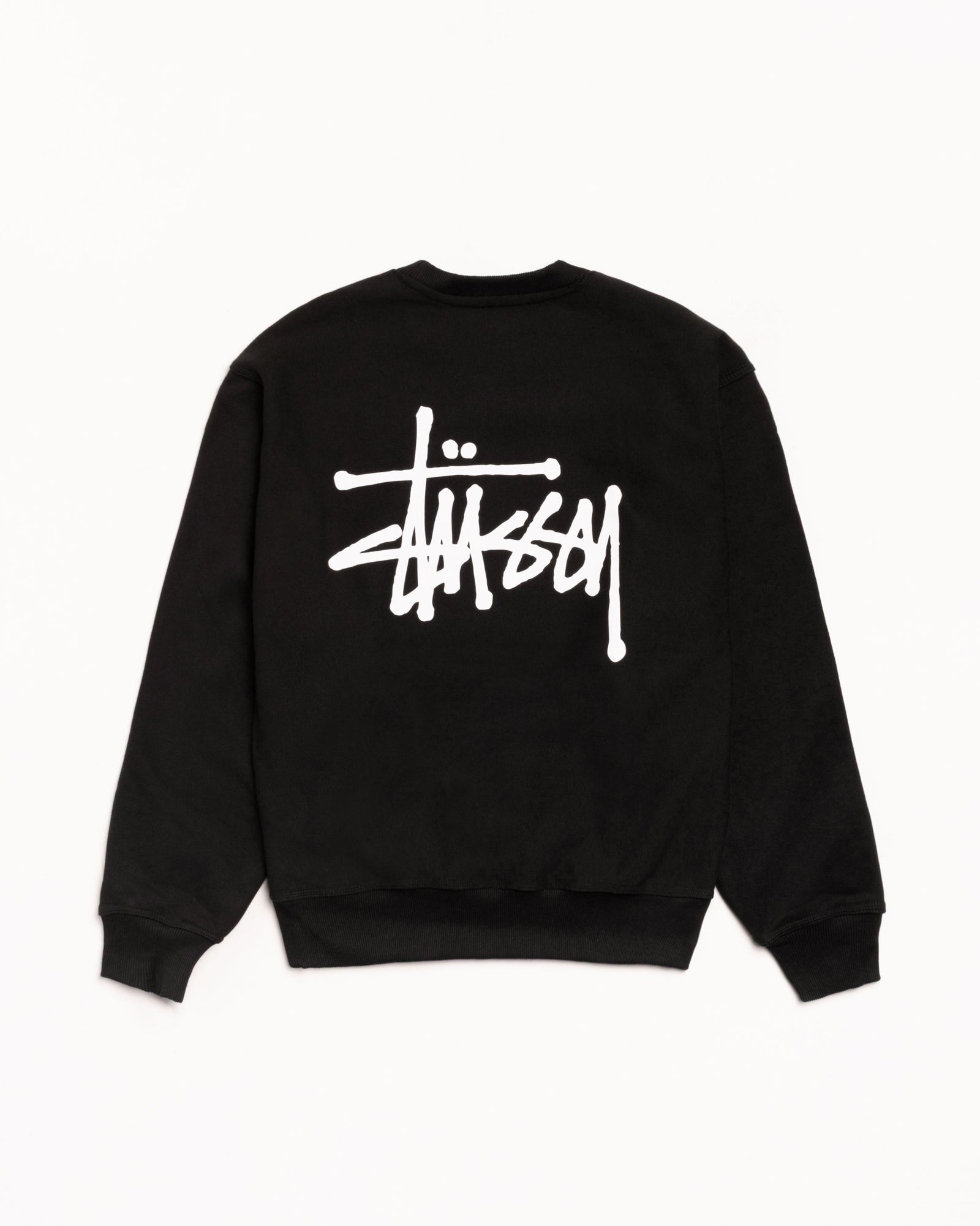 新品未使用品　BASIC STUSSY CREW スウェット　黒　ブラック Basic Stüssy Crew – Black | Crew Sweats | Stüssy