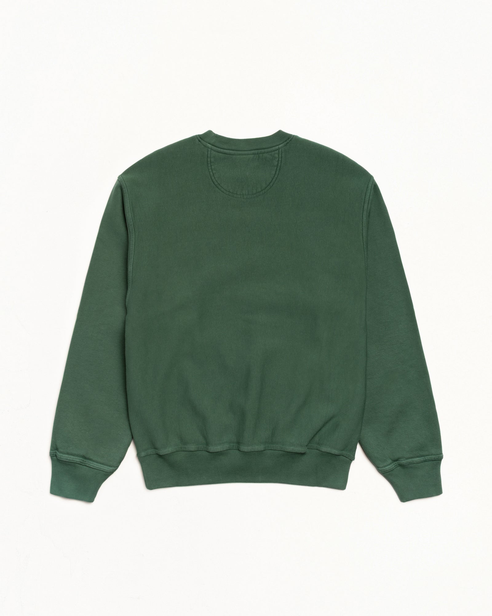 Stussy Wear Pig. Dyed Crew Mens Long Sleeve In Pine