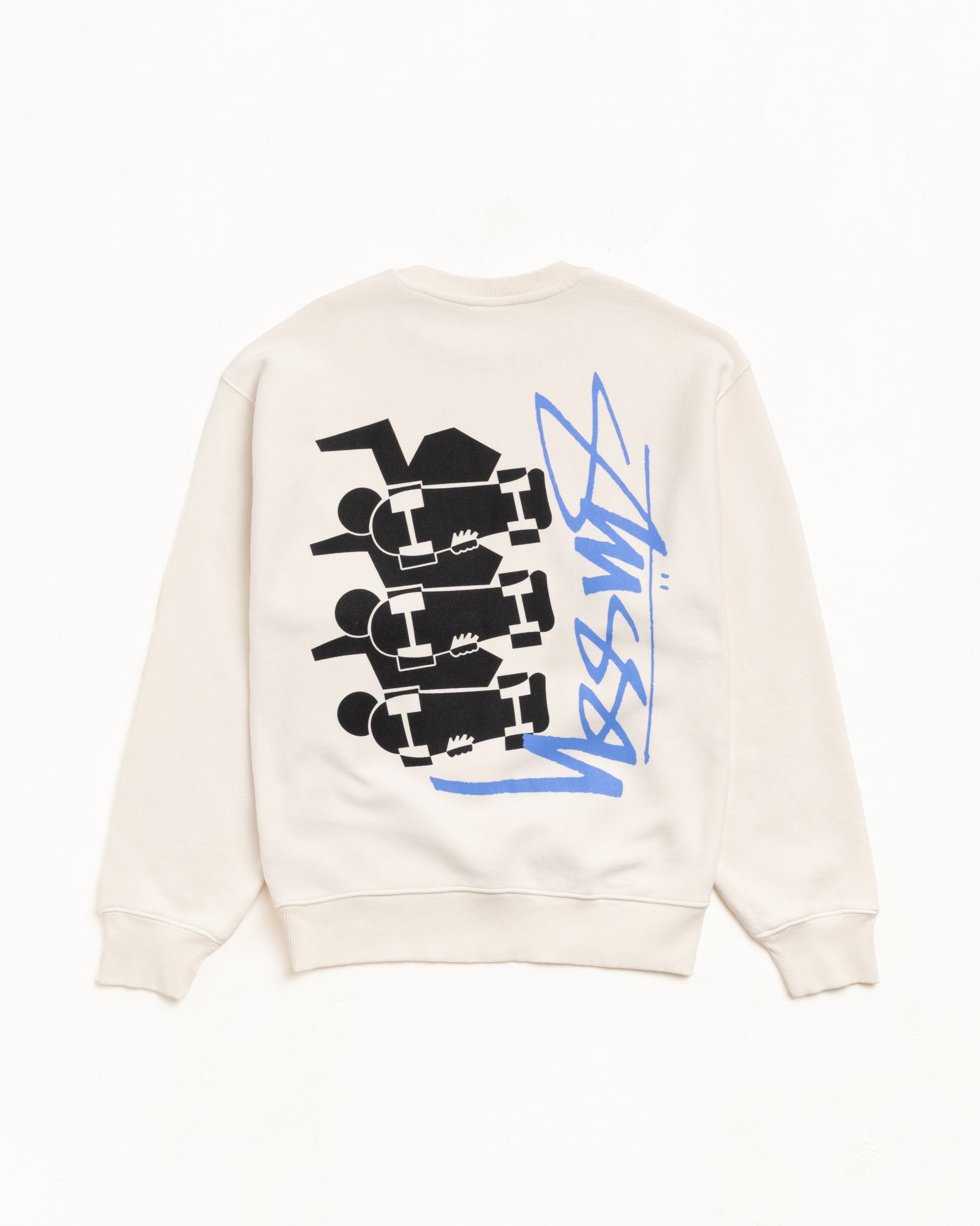 Skate Stack Crew – Bone | Crew Sweats | Stüssy