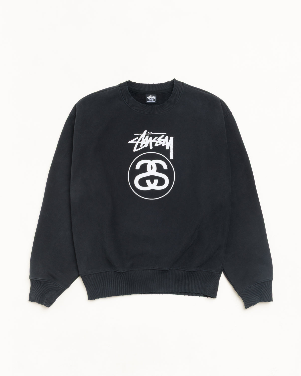 Stock Link Crew Unisex Long Sleeve In Black