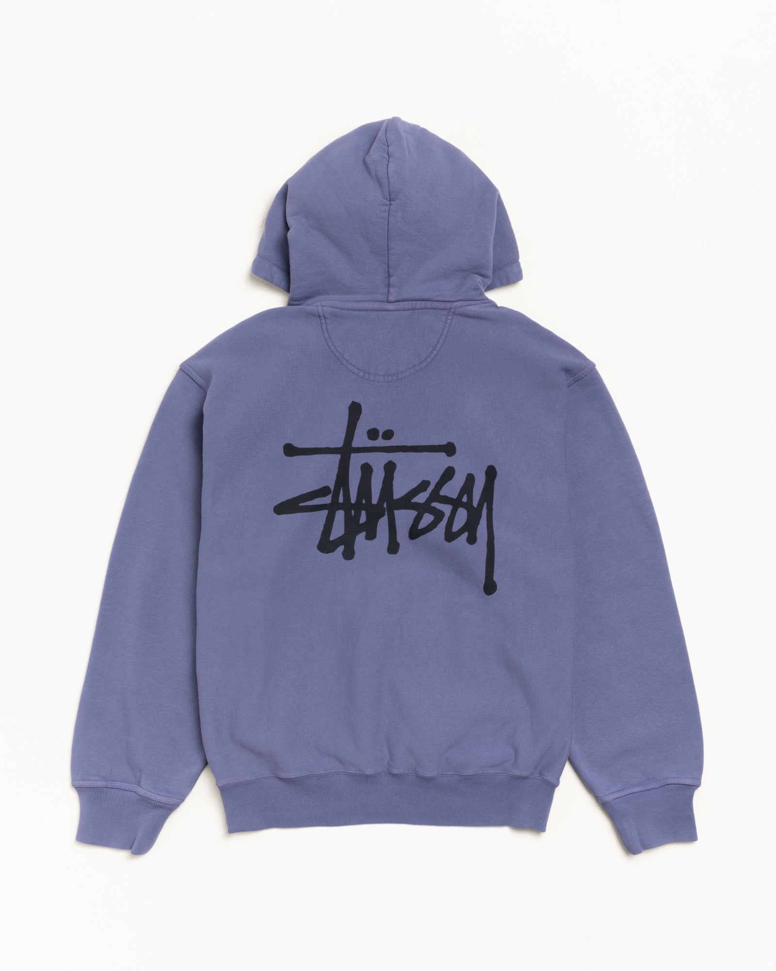 Basic Stussy Pig. Dyed Hood Mens Long Sleeve In Grape