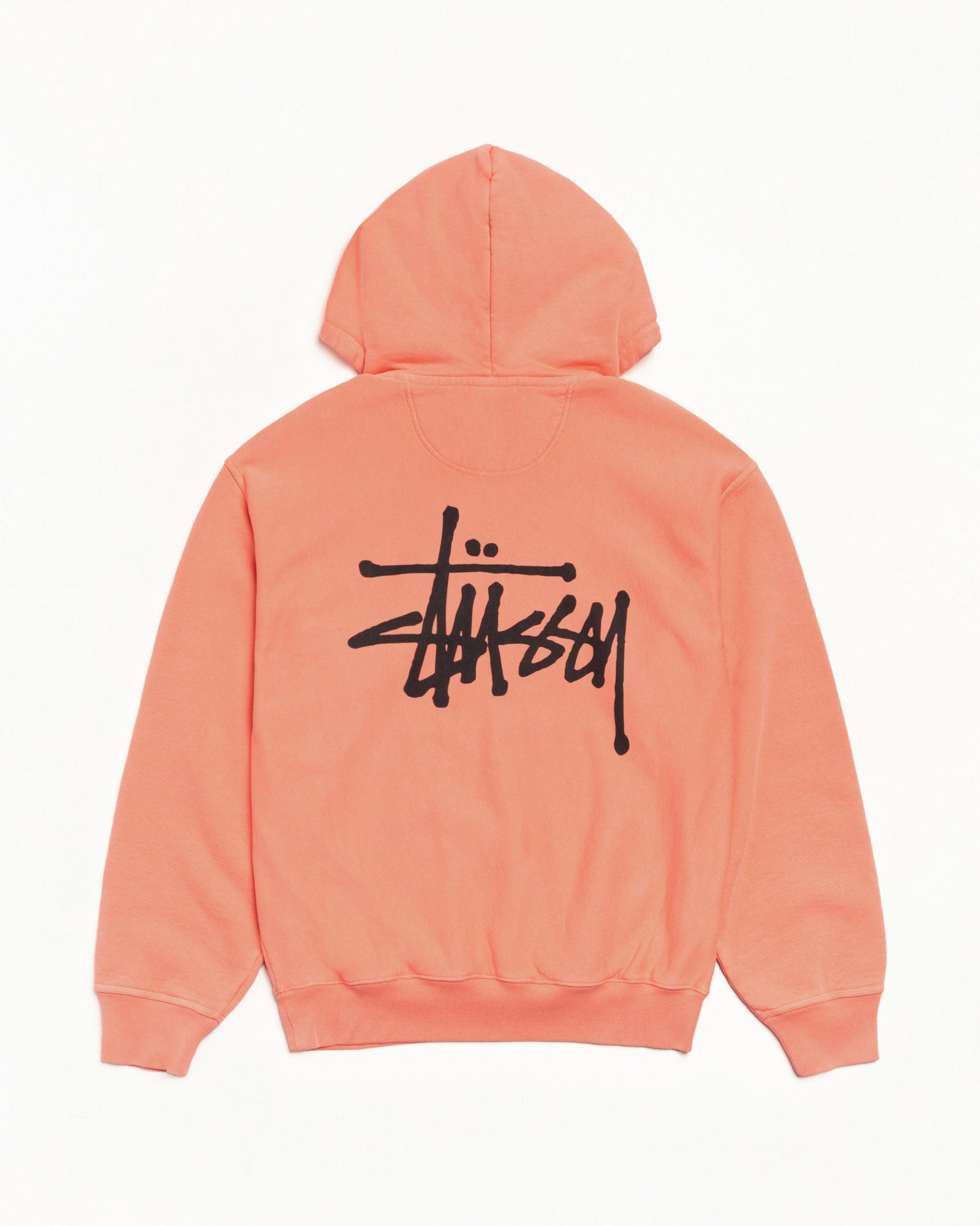 Basic Stüssy Hoodie Pigment Dyed – Sherbert | Tee & Sweats | Stüssy