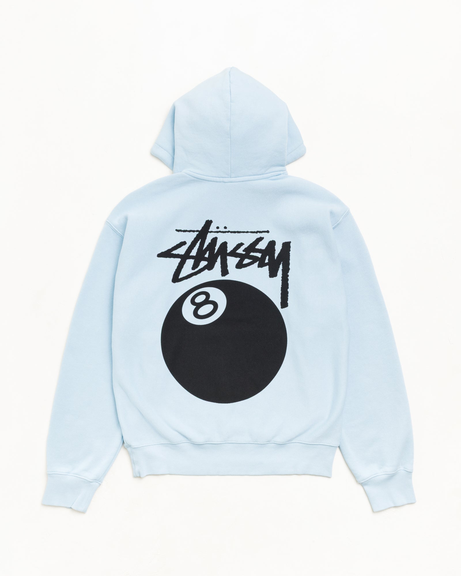 8 Ball Hoodie Garment Dyed – Sky Blue | Sweats | Stüssy
