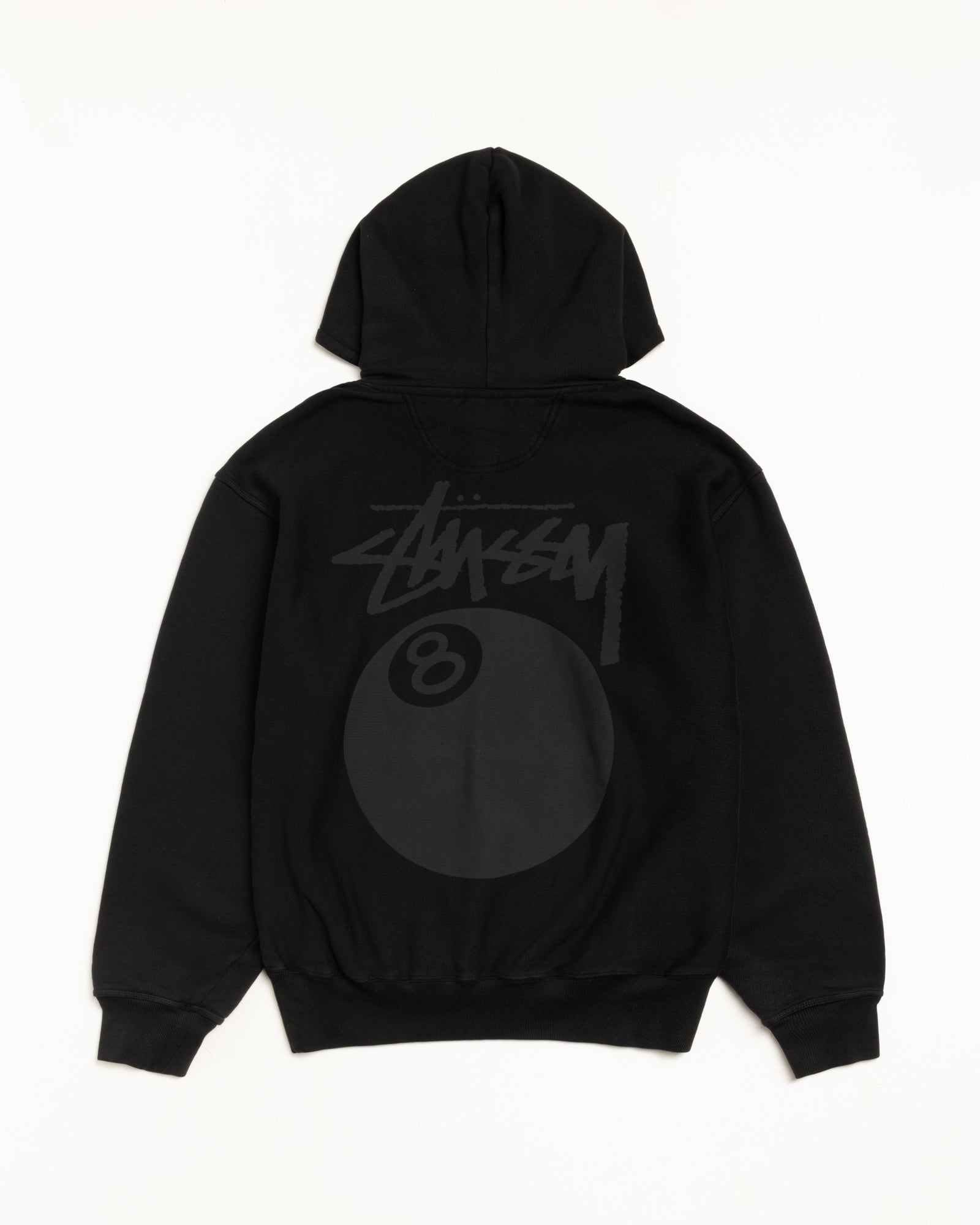 8 Ball Hoodie Pigment Dyed – Black | Sweats | Stüssy