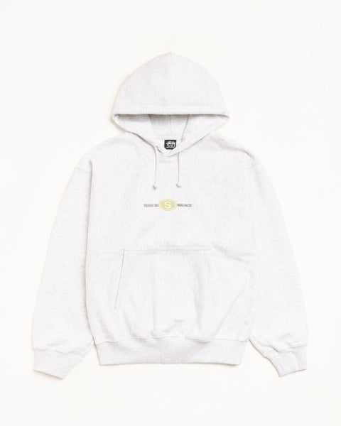 Worldwide Dot Hood Mens Long Sleeve In Ash Heather