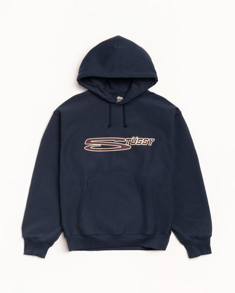 Stretch Hood Mens Long Sleeve In Navy