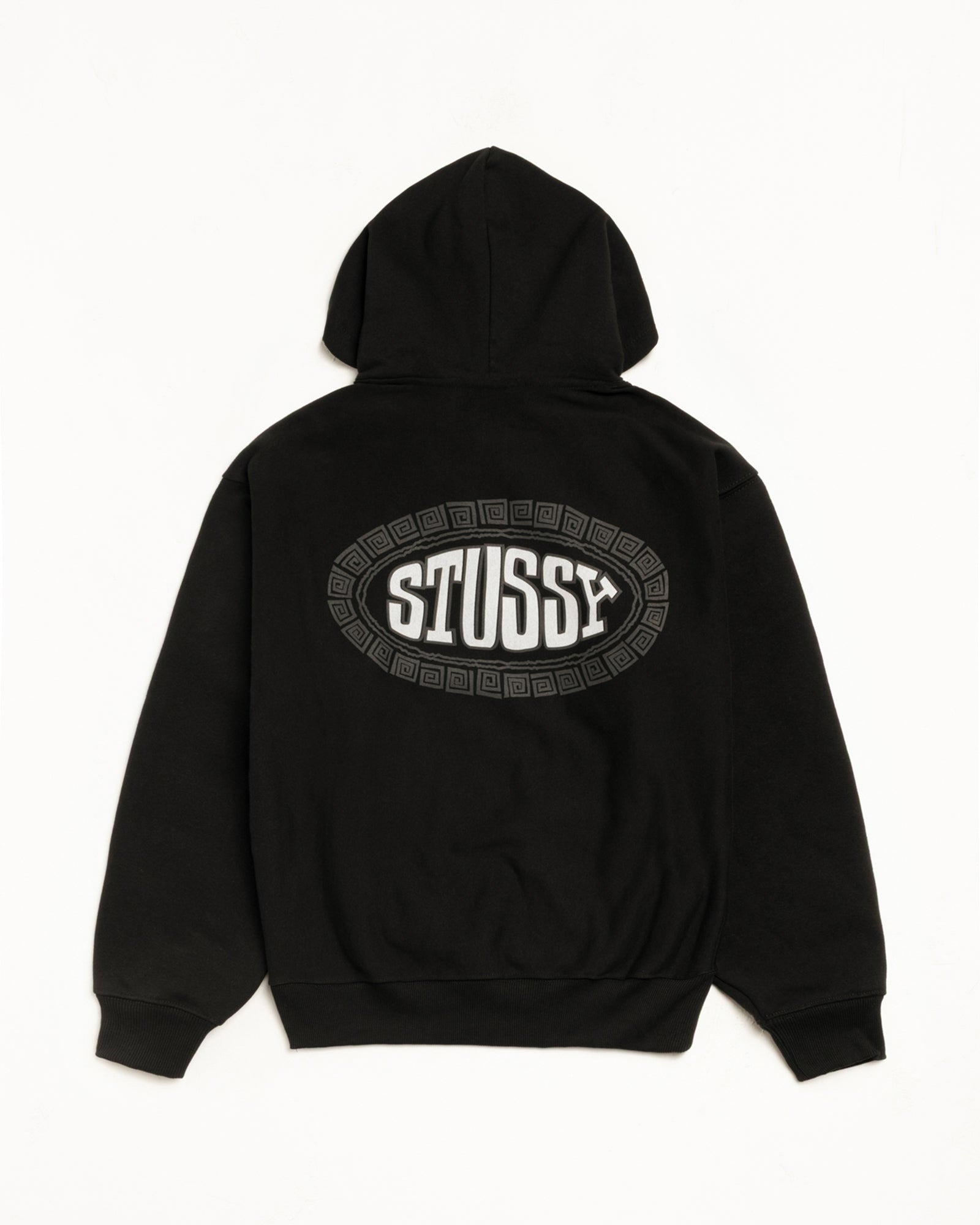 Tile Oval Hoodie – Black | Sweats | Stüssy