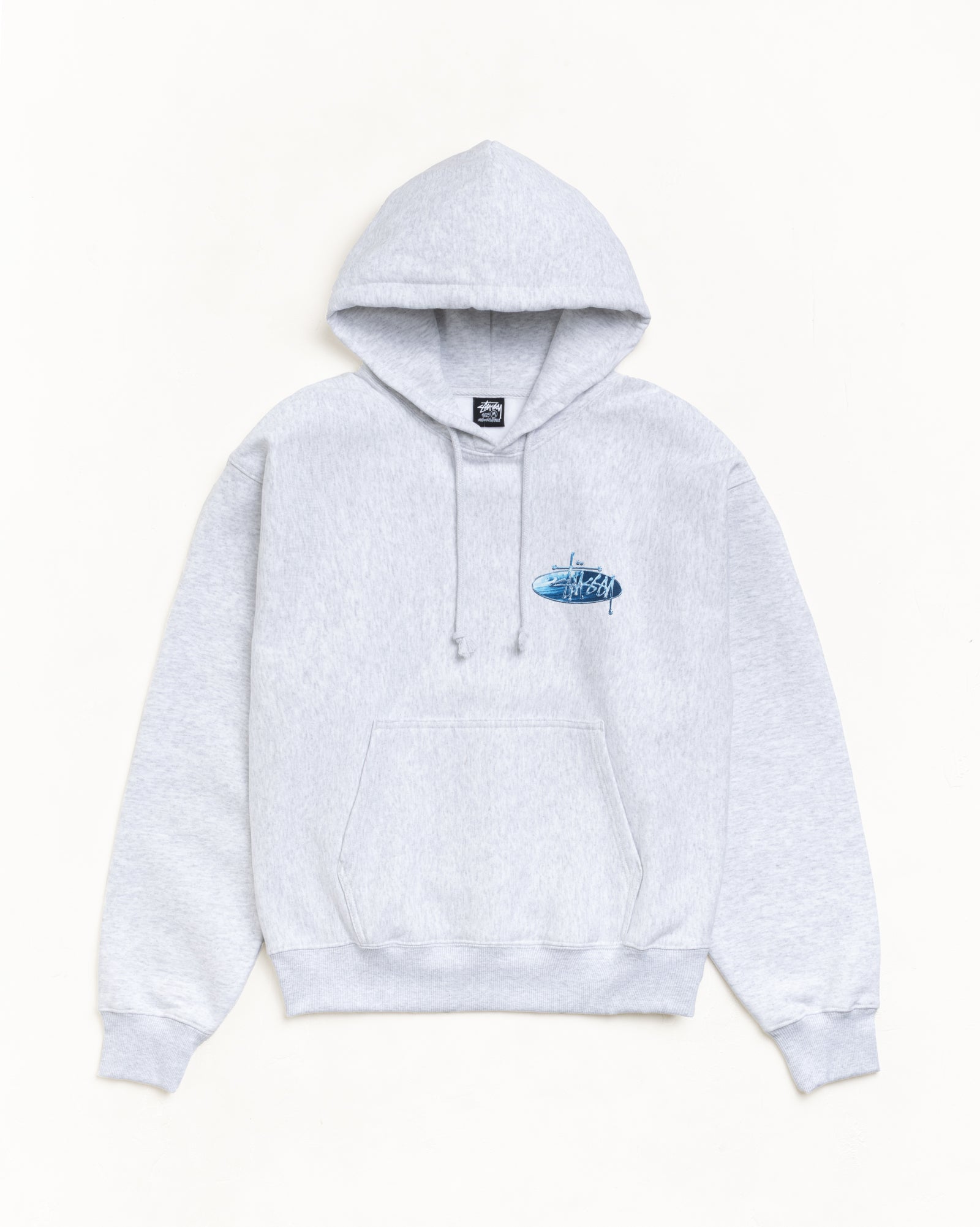 Wave Oval Hood Mens Long Sleeve In Ash Heather