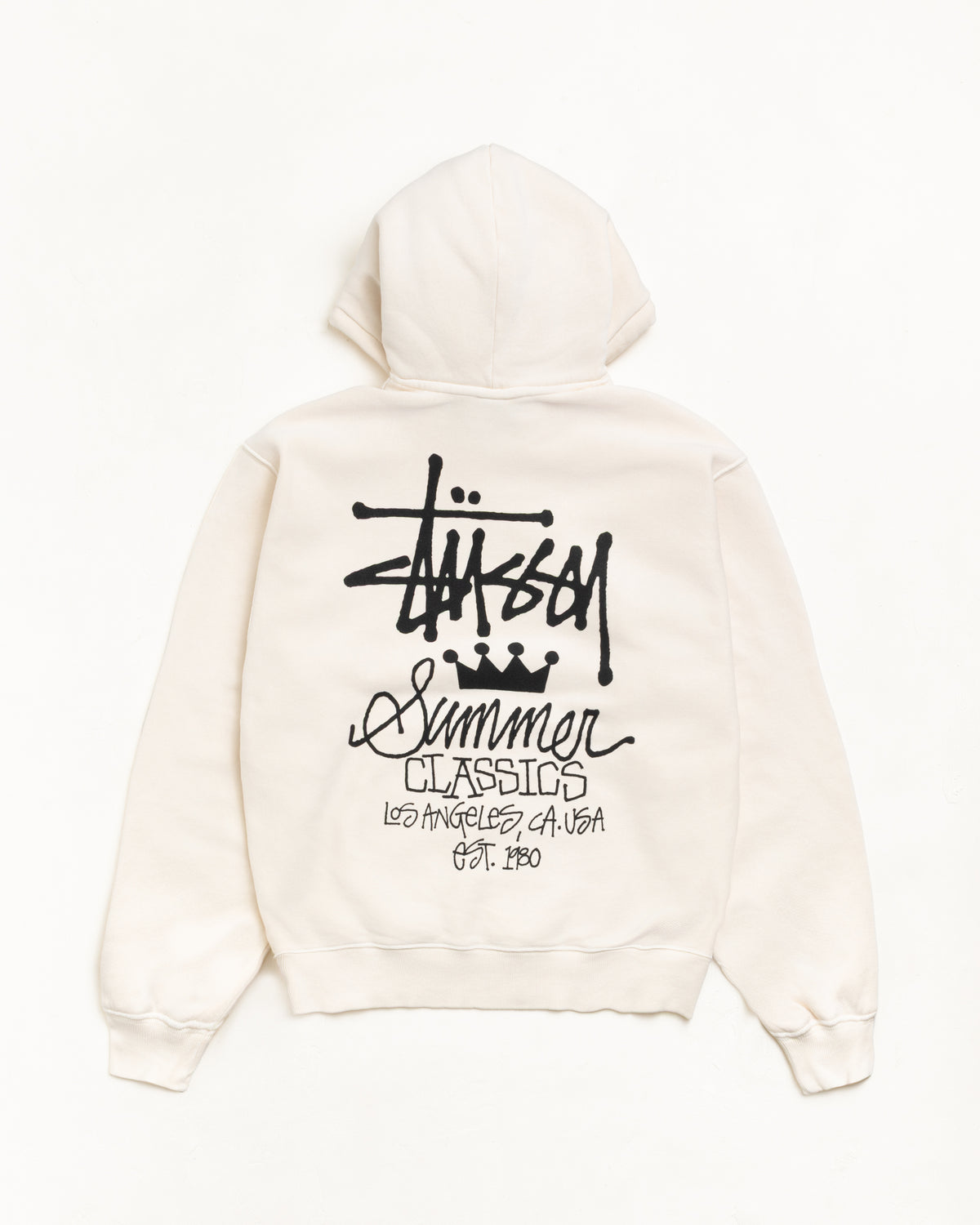 Summer Classics Hoodie Garment Dyed – Bone | Sweats | Stüssy
