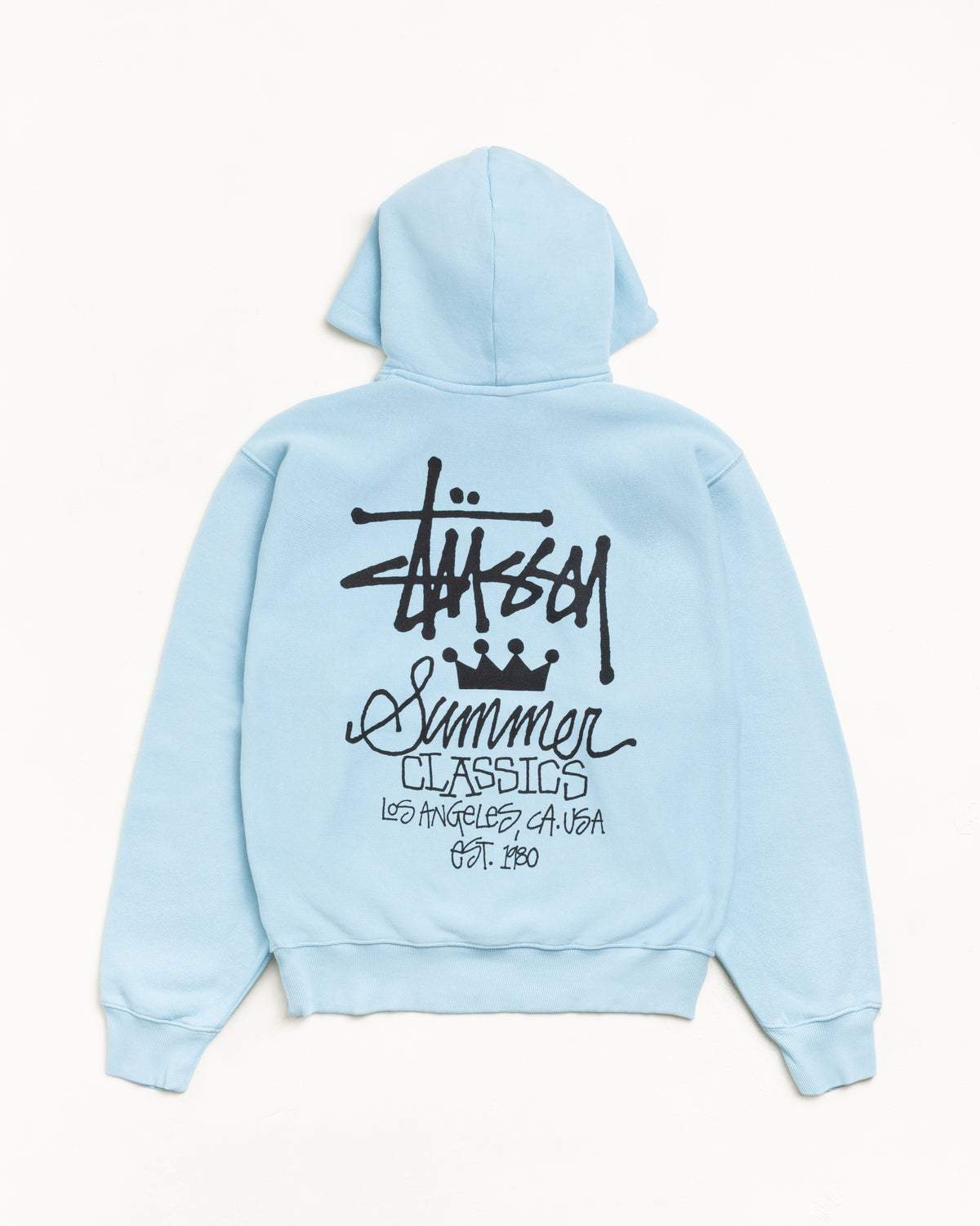 Summer Classics Hoodie Garment Dyed – Sky Blue | Sweats | Stüssy