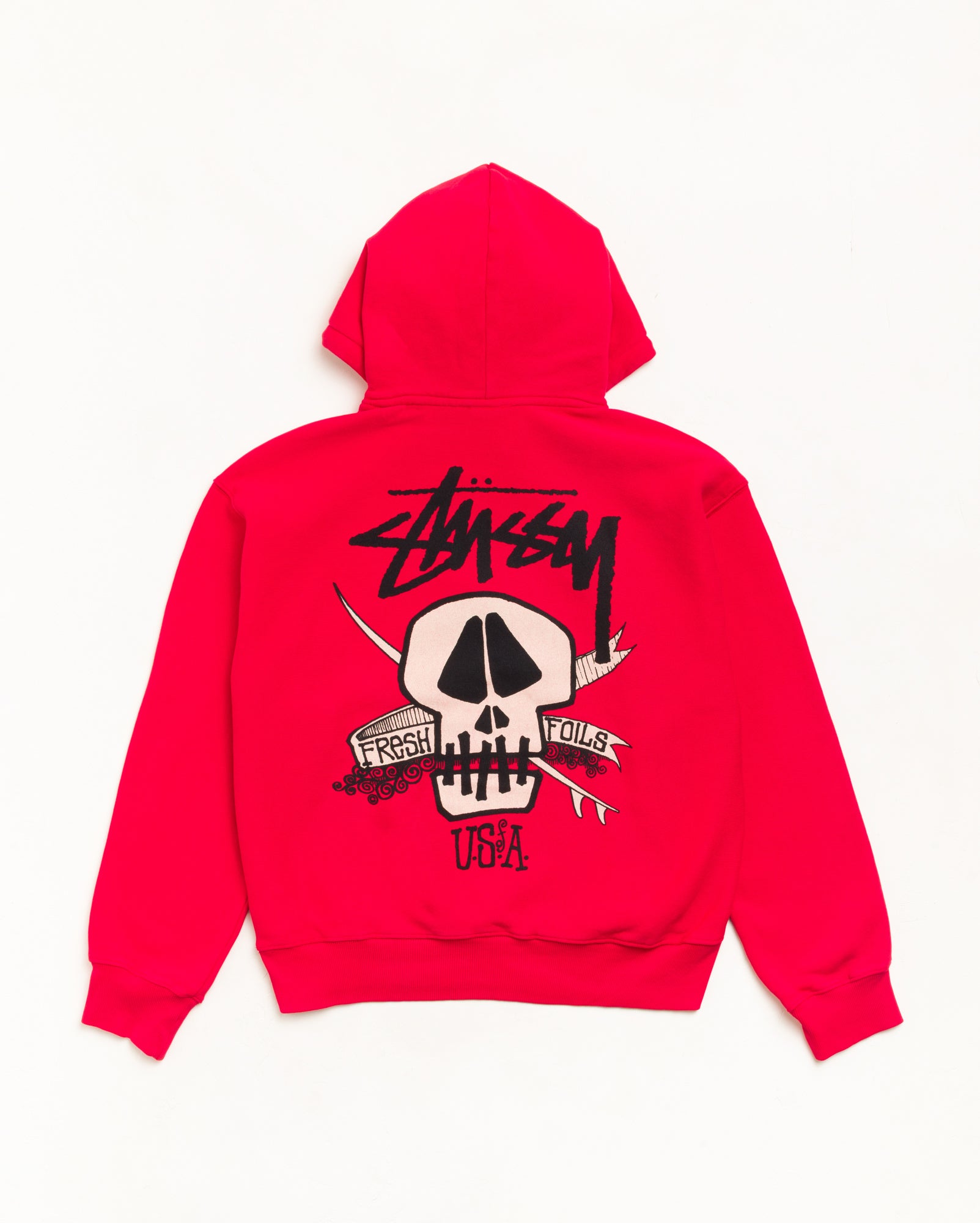 Fresh Foils Hoodie Garment Dyed - Red | Sweats | Stüssy
