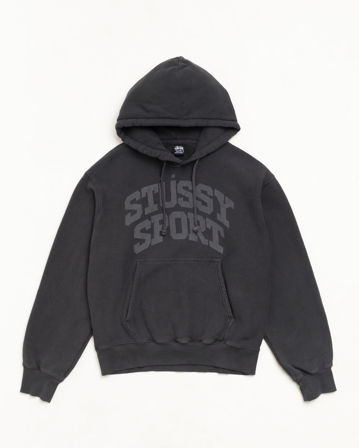 Block Sport Gar. Dyed Hood Unisex Long Sleeve In Faded Black