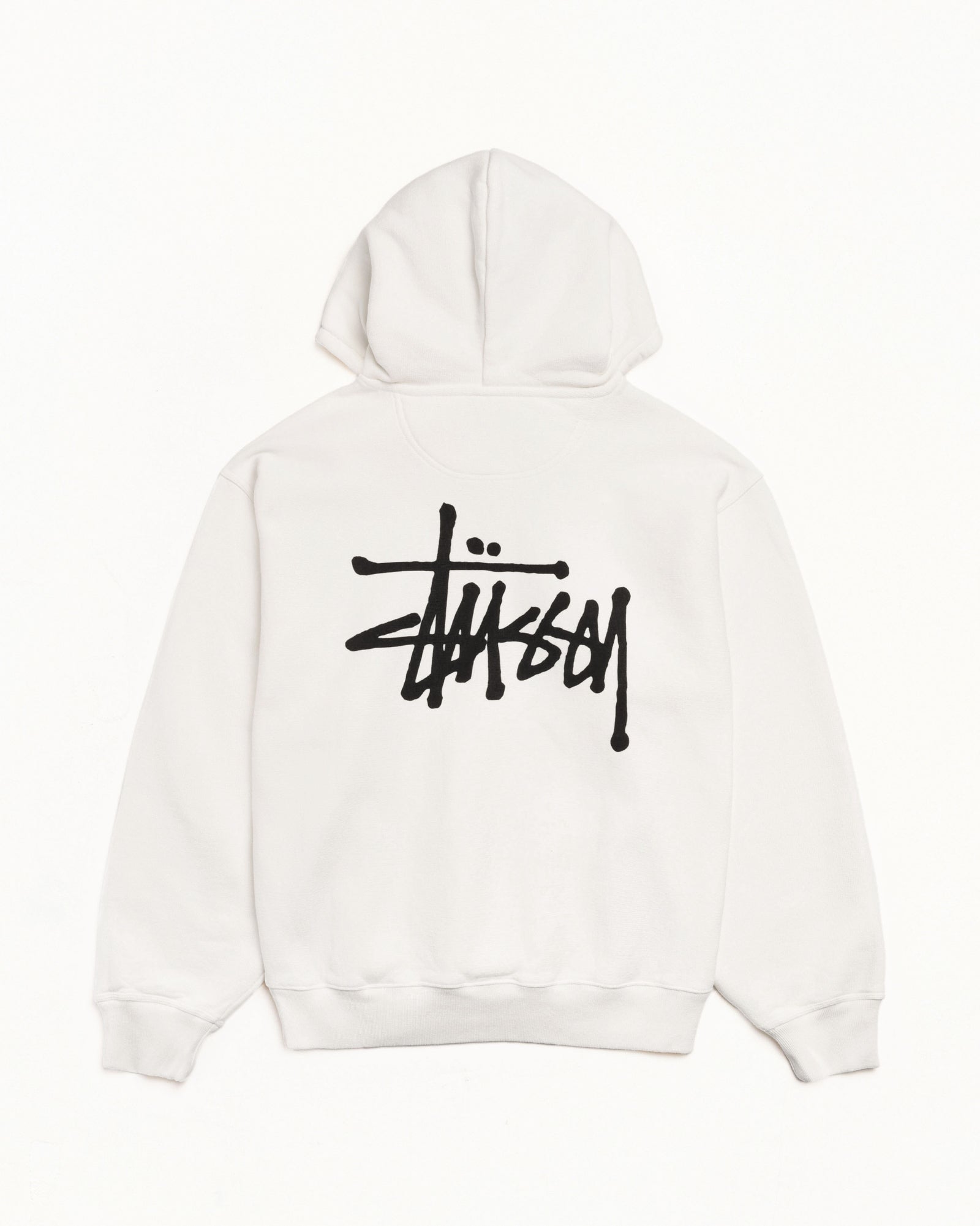 Stussy ホワイト パーカー Basic Stüssy Zip Hoodie Pigment Dyed – Natural | Tee & Sweats | Stüssy