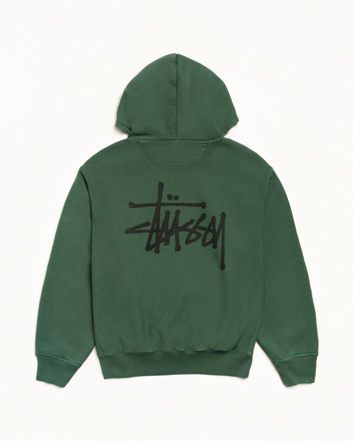 Basic Stüssy Zip Hoodie Pigment Dyed – Pine | Tee & Sweats | Stüssy