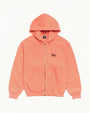 BASIC STÜSSY ZIP HOODIE PIGMENT DYED