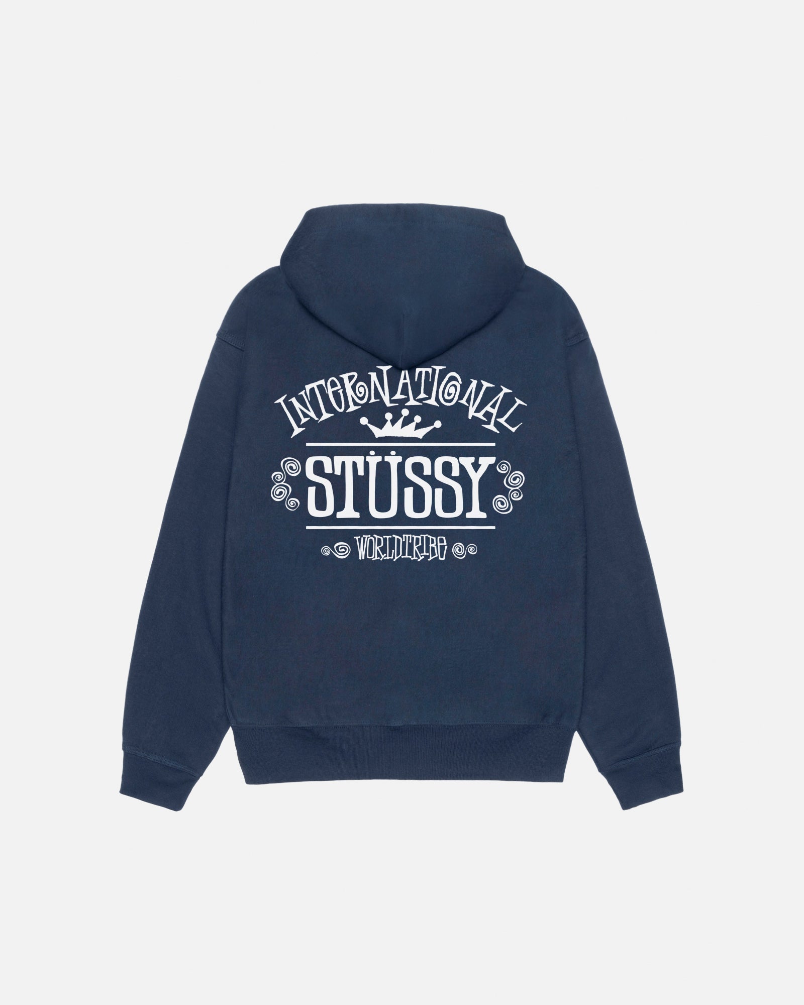 Worldwide Zip Hoodie in navy – Stüssy
