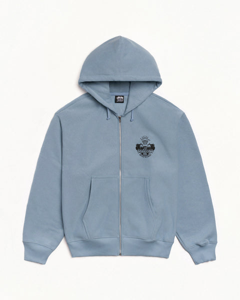 Built To Last Zip Hood Mens Long Sleeve In Slate