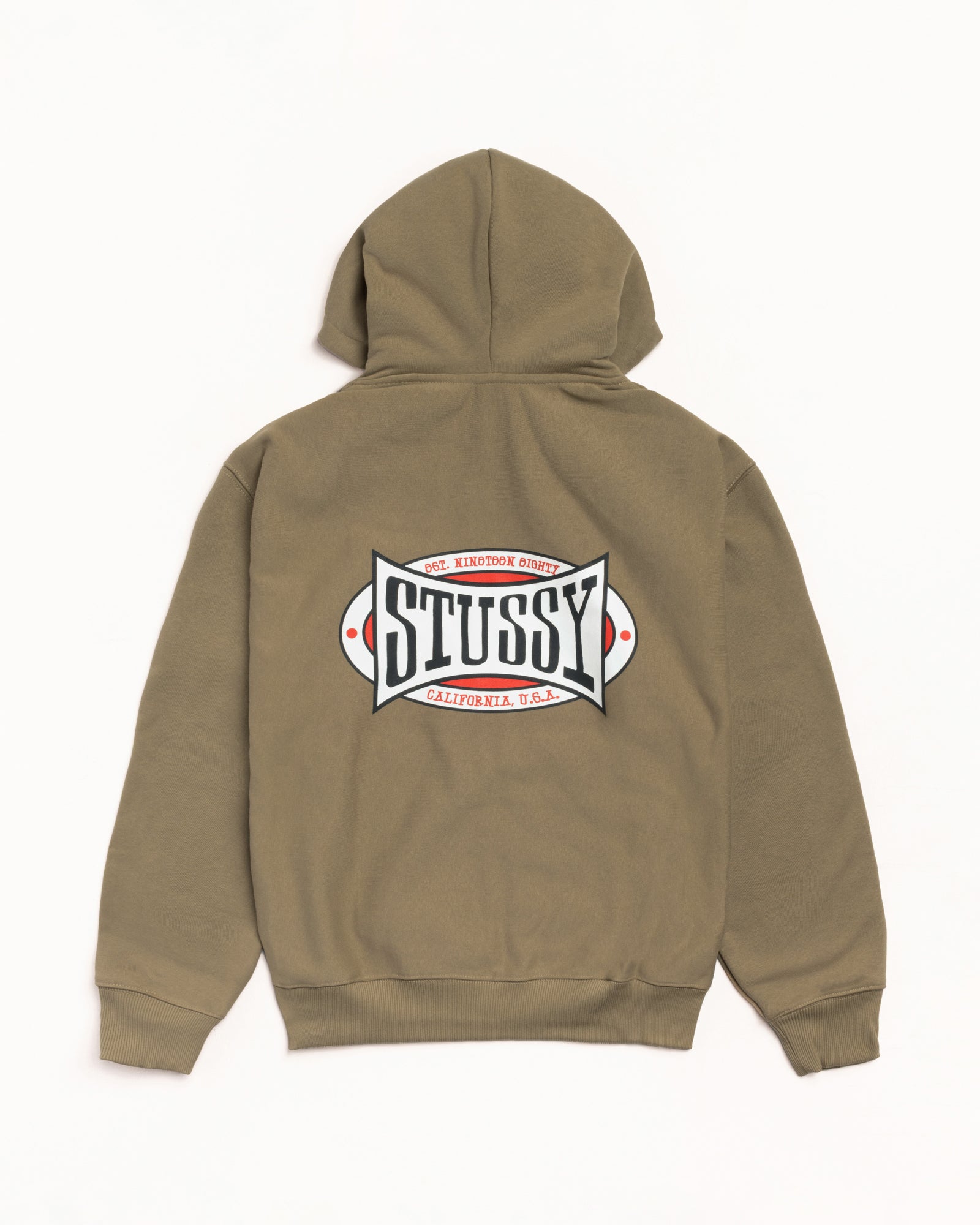 Champion Oval Zip Hoodie – Army | Sweats | Stüssy