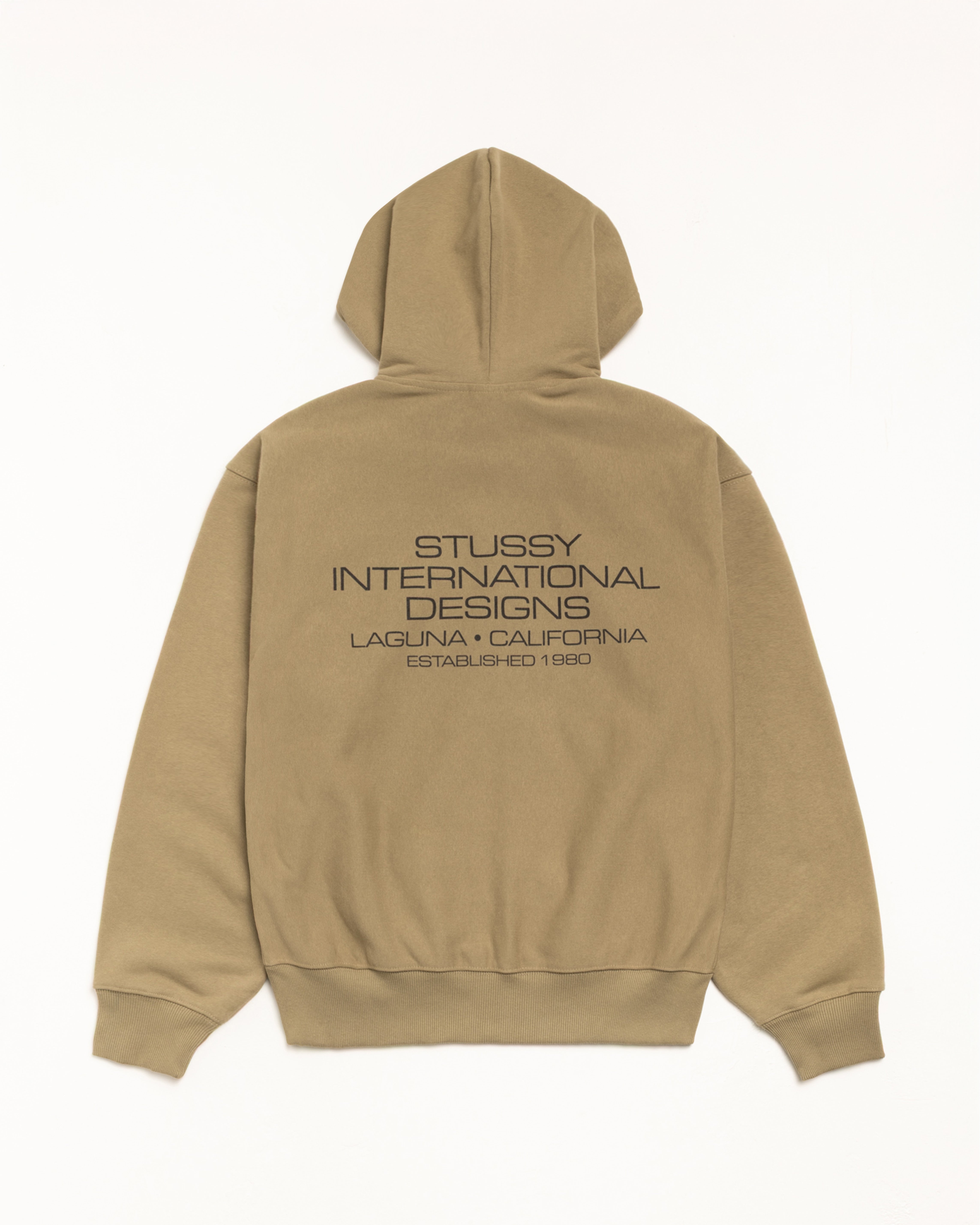 International Designs Zip Hoodie – Army | Sweats | Stüssy