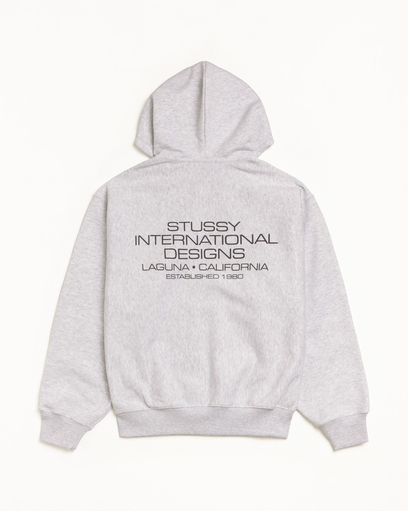 International Designs Zip Hoodie – Ash Heather | Sweats | Stüssy