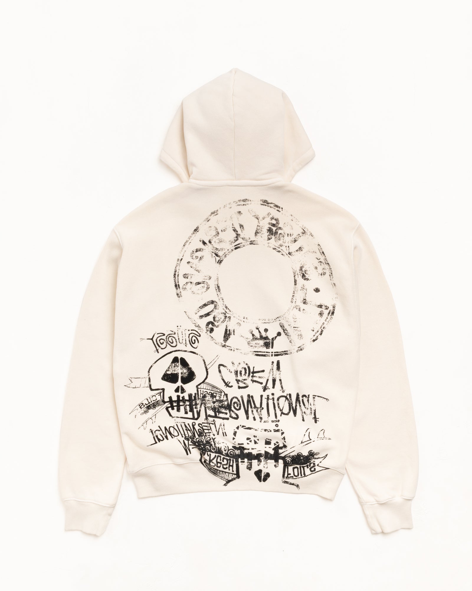 Skulls Zip Hoodie Pigment Dyed – Bone | Sweats | Stüssy