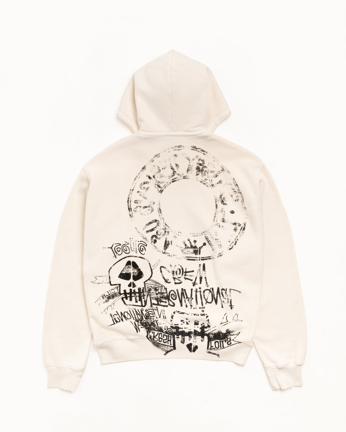 Skulls Zip Hoodie Pigment Dyed – Bone | Sweats | Stüssy