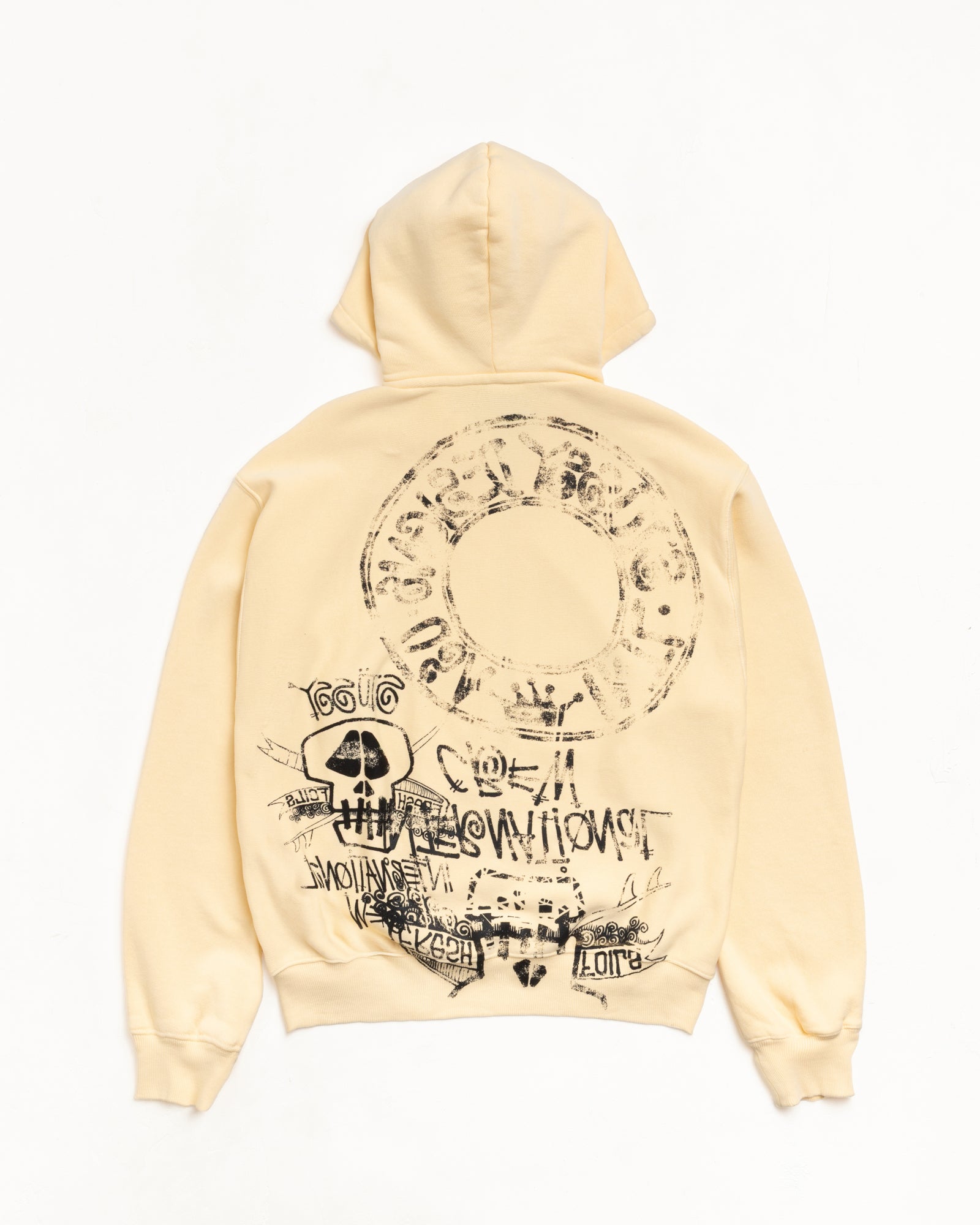 Stüssy スカルデザイン ジップアップパーカー Size【M】 STUSSY ステューシー 26SS SKULLS GAR DYED ZIP HOOD PINK