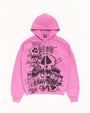 SKULLS ZIP HOODIE PIGMENT DYED