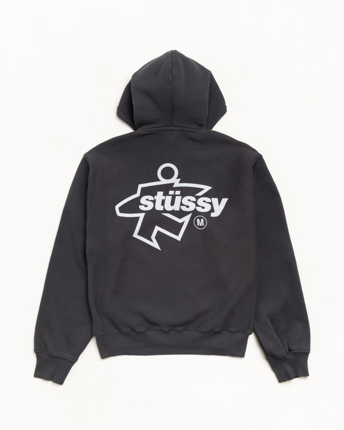 Surf Size Zip Hoodie – Faded Black | Sweats | Stüssy
