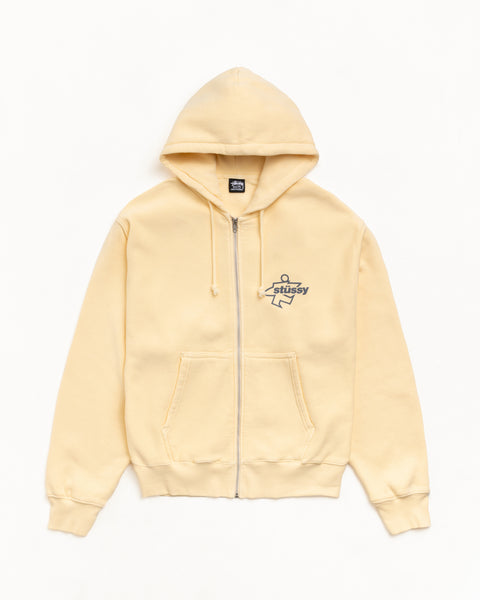 Surf Size Gar. Dyed Zip Hood Mens Long Sleeve In Gold