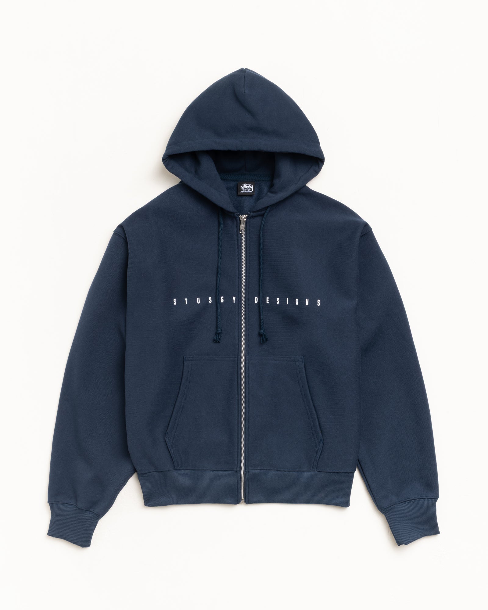 S Box Zip Hood Mens Long Sleeve In Navy